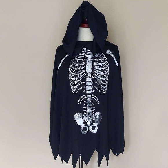 Kids Skeleton Costume - Black and White - Picture 2 of 6
